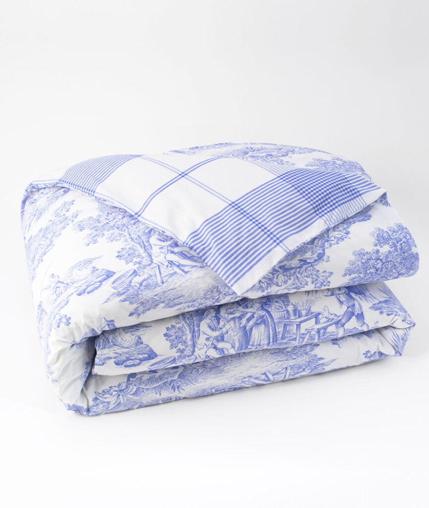Housse de couette - PASTORALE - Bleu - La Maison de Balmy - Linge de
