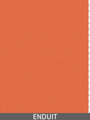 Faux uni jardin orange - Enduit