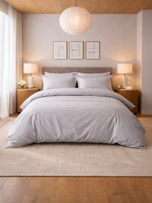 Percale Unie - Argent