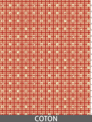 Au Coeur de l'Alsace rouge - Coton_regle