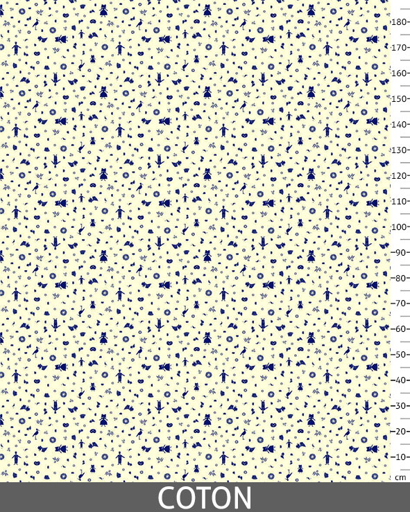 Colmar bleu - Coton_regle