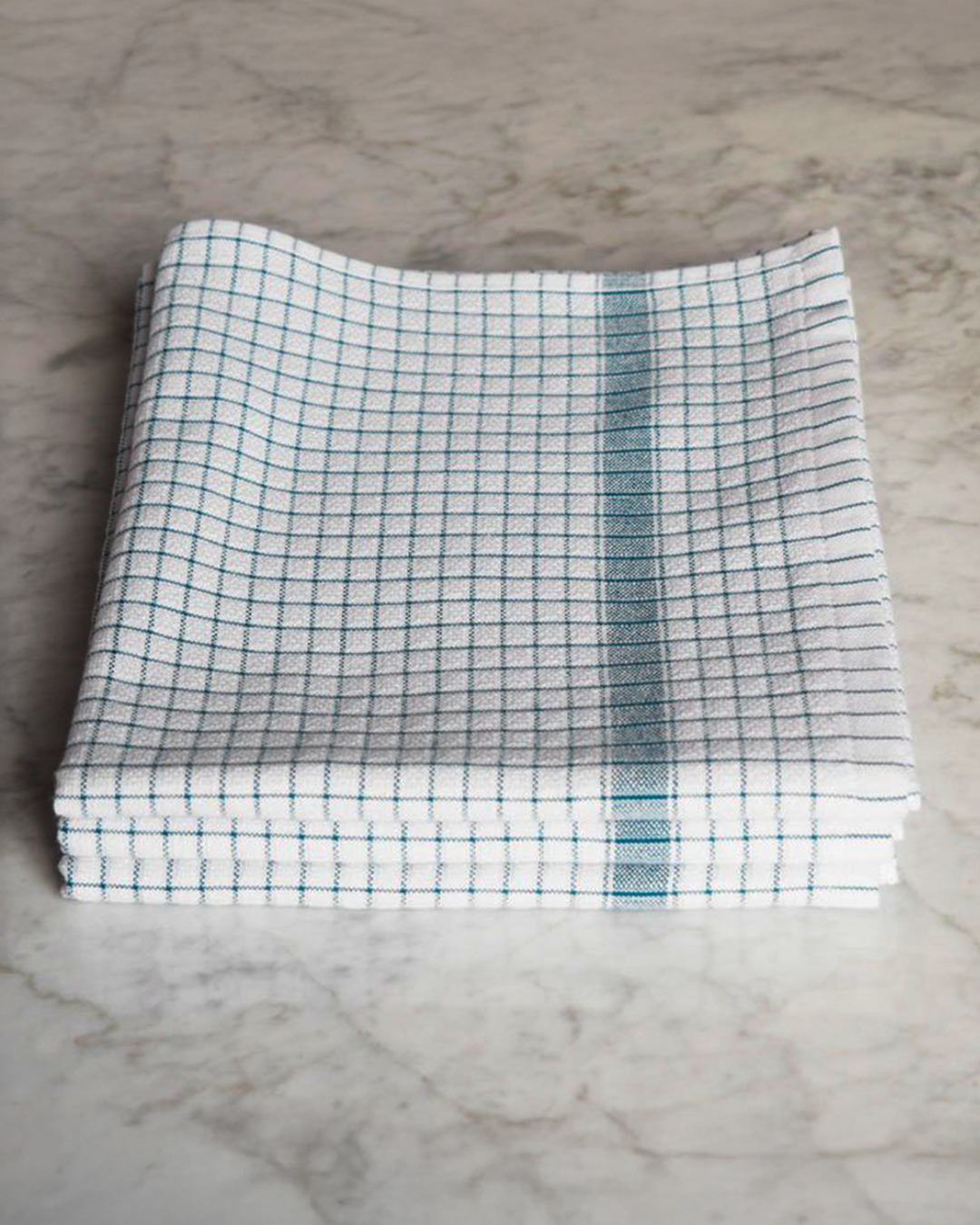 Torchon Gaufrex à carreaux bleu – torchon de cuisine 100% coton