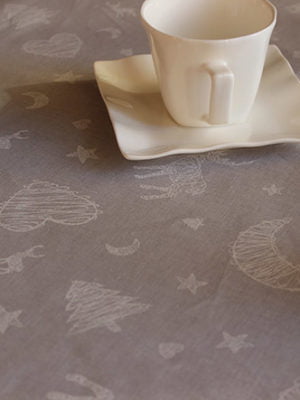 nappe enduite - caribou Argent