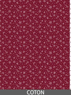 Caribou rouge - Coton_regle