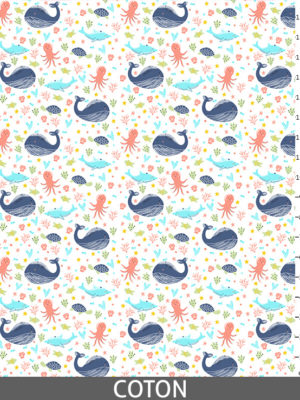 illustration du tissu A dos de baleine