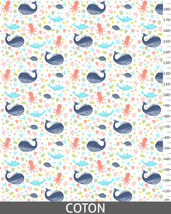 illustration du tissu A dos de baleine