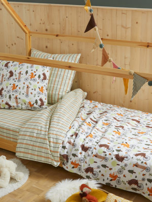 Housse de couette enfant Nicolas La maison de Balmy - Blancollection