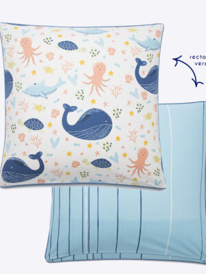 A DOS DE BALEINE - TAIE CARREE