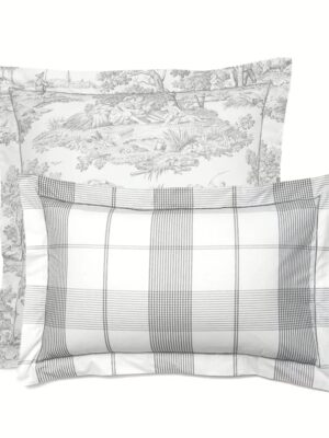 La-maison-de-Balmy-Linge-de-lit-Parure-Pastorale-argent-Percale-de-coton-France-terre-textile-taie-doreiller
