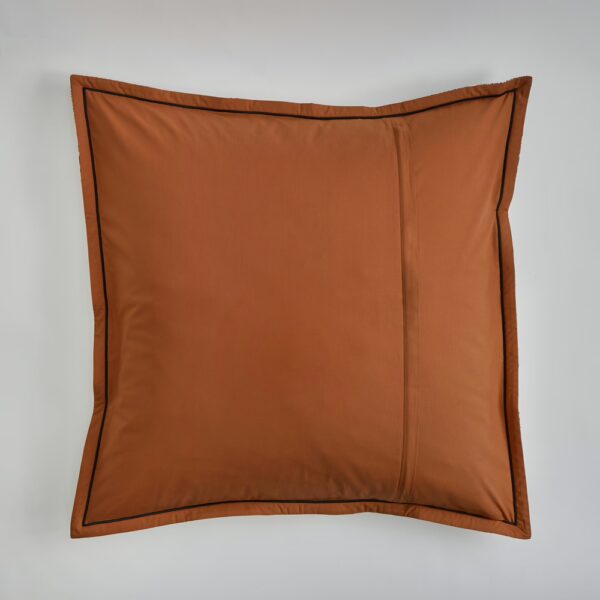 Taie "Boutis" - JULIETTE blanc/brique – Image 2