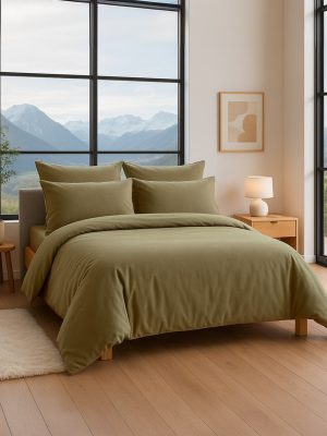 Parure en flanelle - KAKI