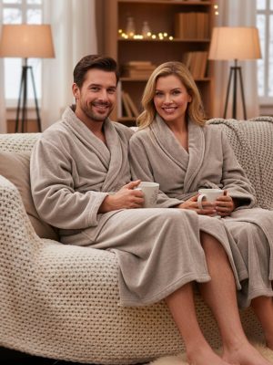 robe de chambre - TAUPE