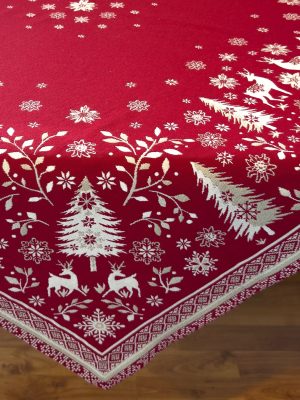 VALLÉE ROUGE - Tapis de table en jacquard