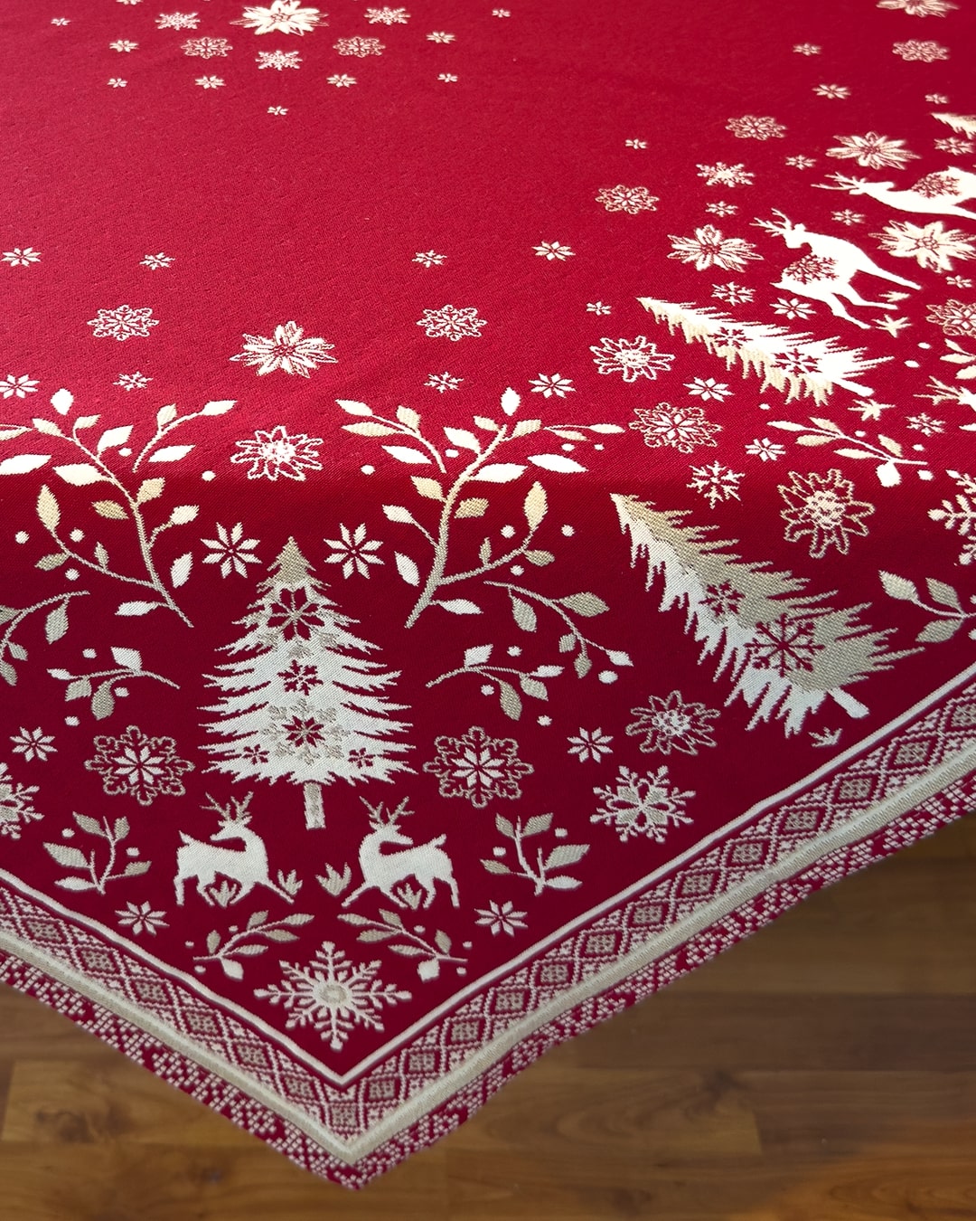 VALLÉE ROUGE - Tapis de table en jacquard