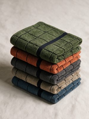 Essuie-mains coton éponge 50x50cm - La Maison de Balmy
