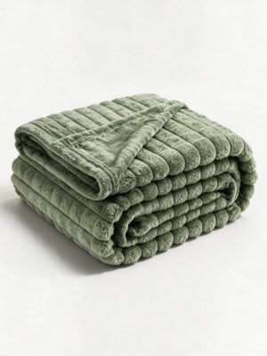 Plaid couvre-lit 220x240 – Olive