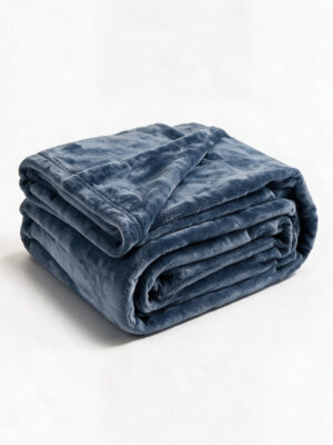 Grand plaid polaire 220x240 – Denim