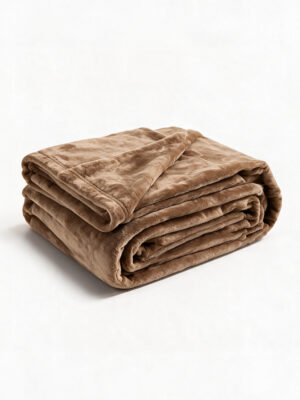 Plaid polaire 150x200 – Camel