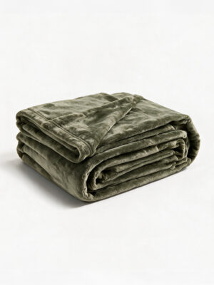 Plaid polaire 150x200 – Olive