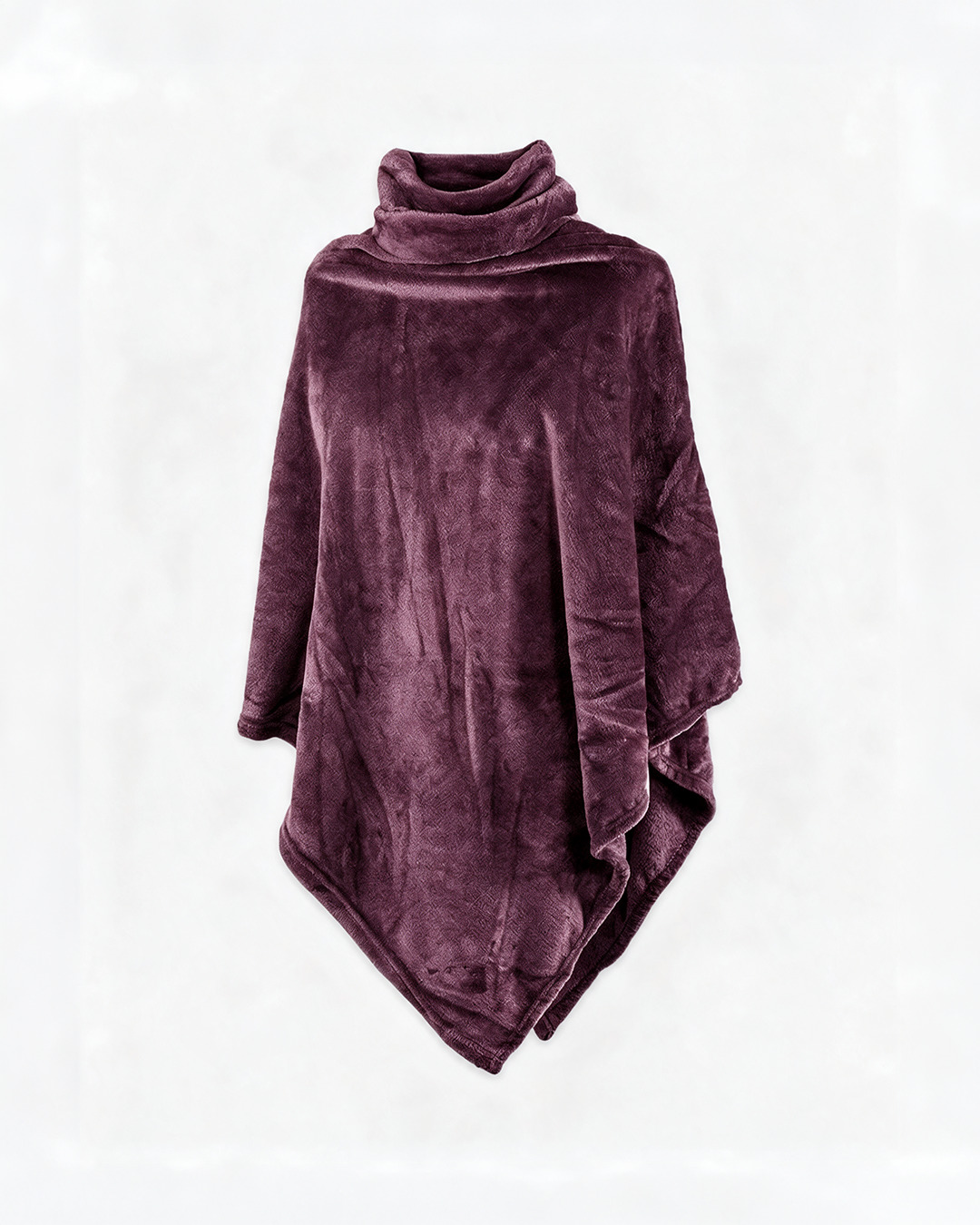 Poncho microfibre – Aubergine – Image 2